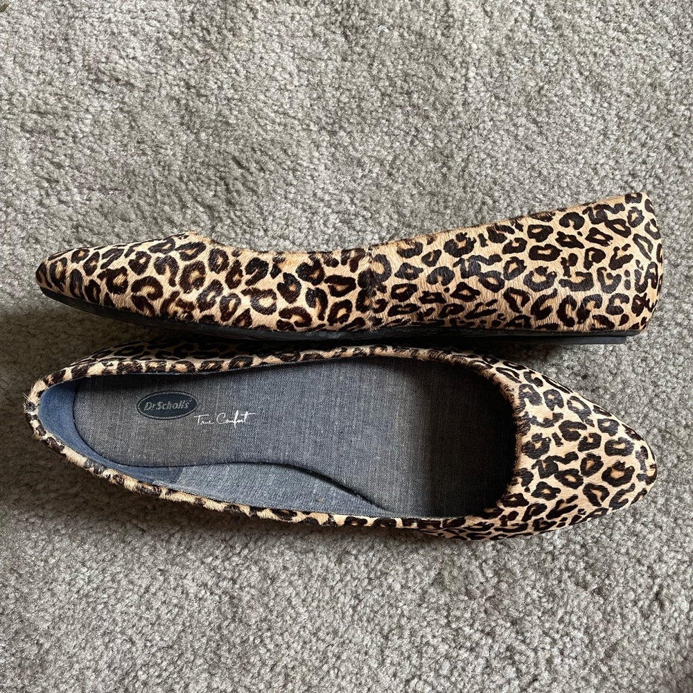 Leopard Print Memory Foam Flats